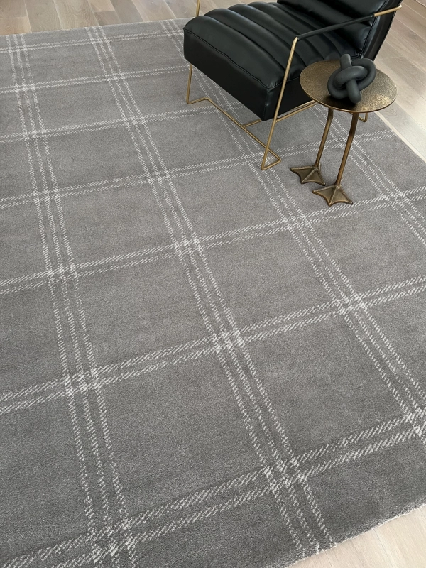 WEŁNIANY DYWAN CALISIA M GRID PRIME HOUSE LOVES - ANTRACYT