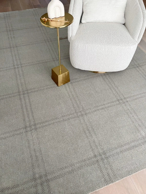 WEŁNIANY DYWAN CALISIA M GRID PRIME HOUSE LOVES - SZARY