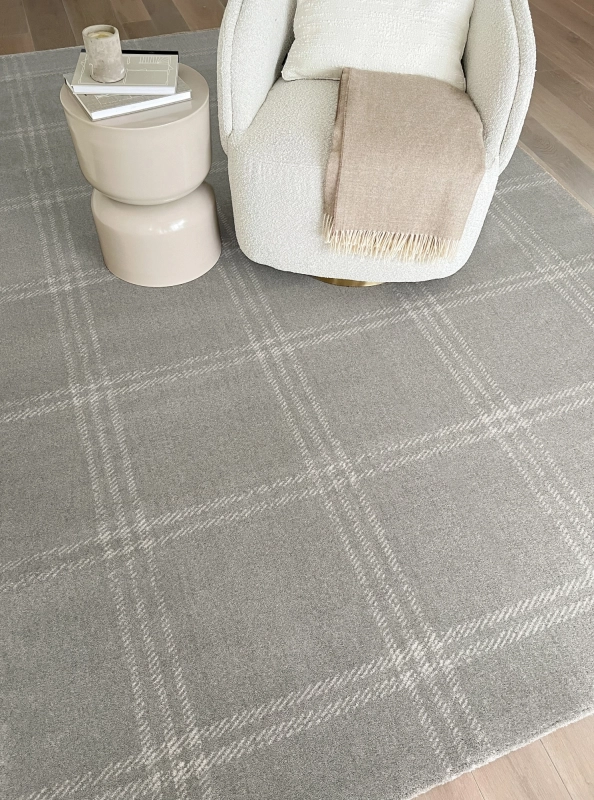 WEŁNIANY DYWAN CALISIA M GRID PRIME HOUSE LOVES - TAUPE