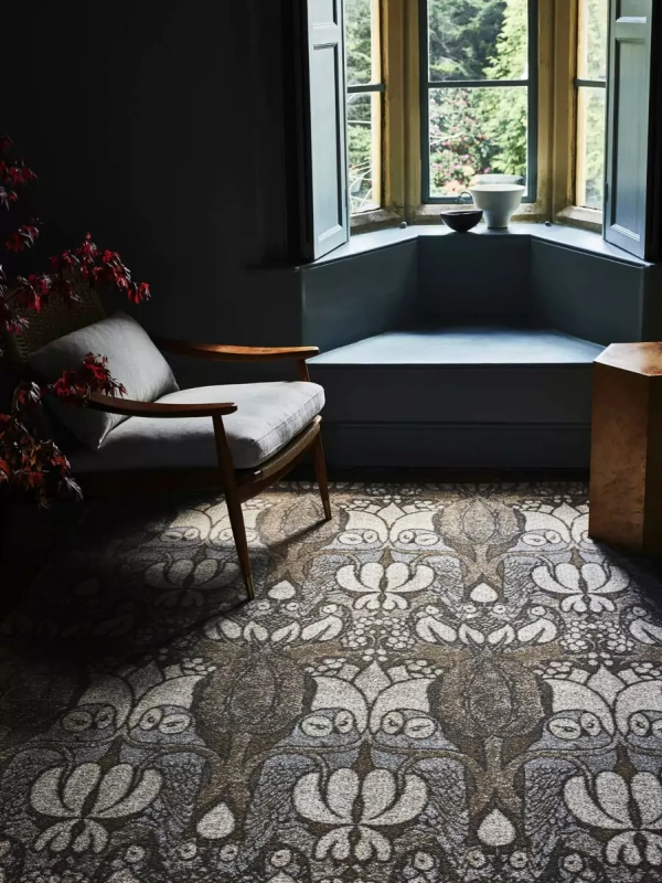 WEŁNIANY DYWAN TEMPO NATURAL NOCTURNE BRĄZOWY